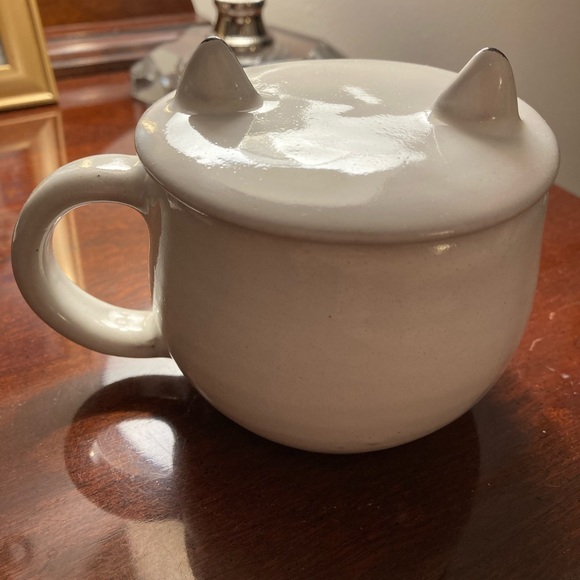 NEW Handmade Cat Mug Hand Crafted Ceramic Collectible Gift Kitty Folk Art Cup - Picture 5 of 10